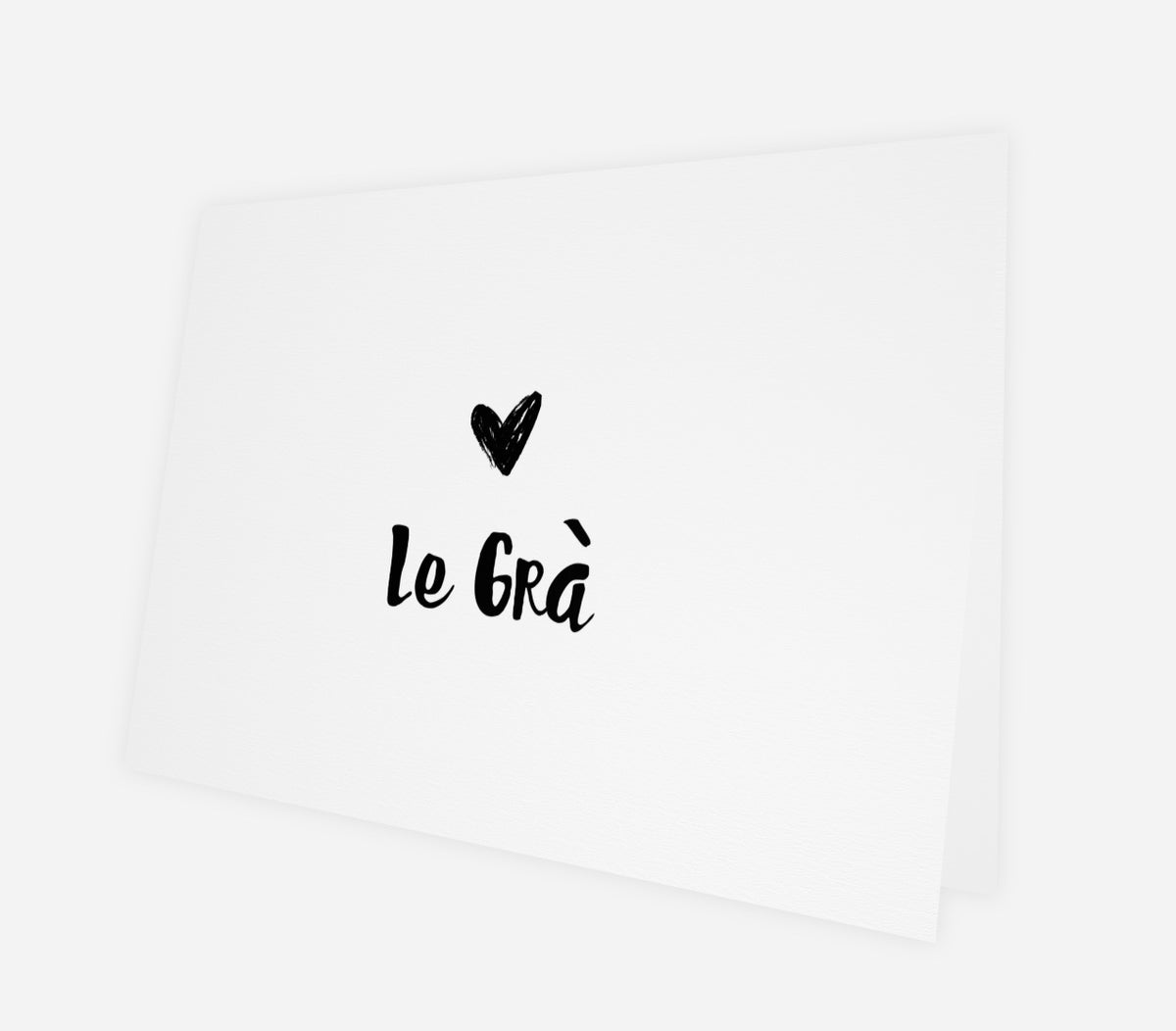 Le Grá - Greeting Card